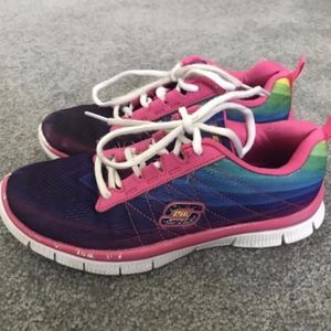 Girls Skechers memory foam